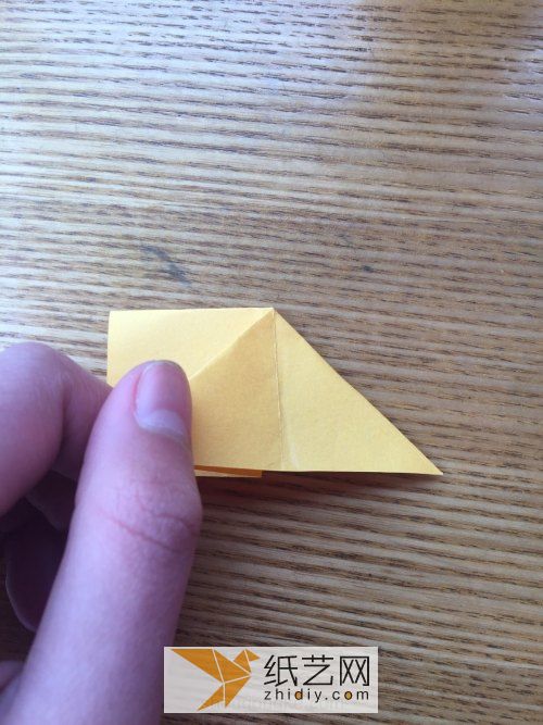 超简单纸折玫瑰 第5步
