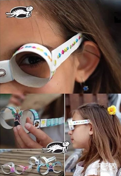 使用卷纸筒威廉希尔公司官网
制作儿童玩具眼镜的威廉希尔中国官网
