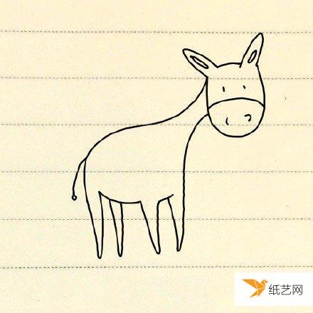 看起来很可爱的小毛驴简笔画绘制方法威廉希尔中国官网
