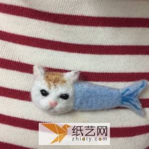 很搞笑的羊毛毡小猫胸针DIY制作威廉希尔中国官网
