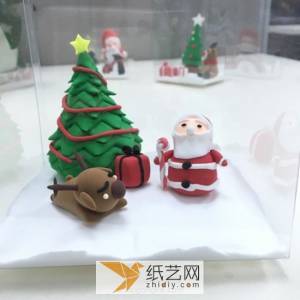 一整套的圣诞风格超轻粘土DIY作品圣诞节礼物制作威廉希尔中国官网
