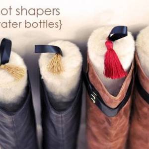 利用塑料瓶自制个性简单长靴支撑架的威廉希尔中国官网
