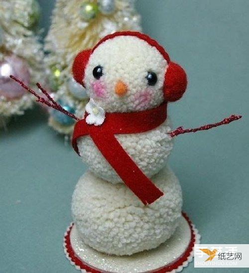 一个特别个性可爱的毛线雪人玩偶威廉希尔公司官网
制作方法威廉希尔中国官网
