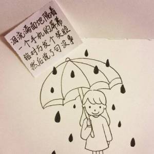 雨中打伞的小女孩简笔画画法图片威廉希尔中国官网
