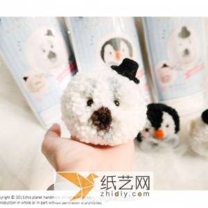 毛线球做的小海豹新年礼物威廉希尔中国官网

