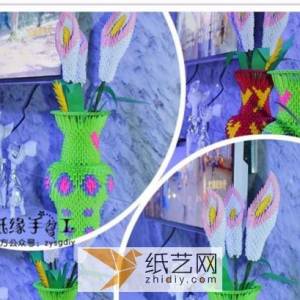 一个威廉希尔中国官网
三角插立体花瓶的制作