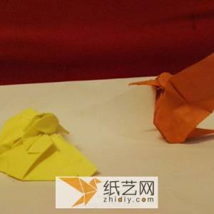 精致折纸蜂鸟 儿童节话剧道具制作