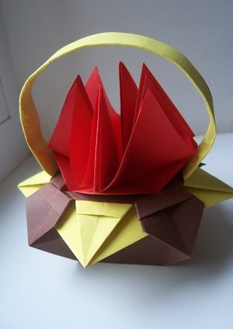 折纸篮子的图解威廉希尔中国官网
手把手教你制作精美的折纸篮子