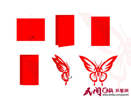 蝴蝶剪纸制作威廉希尔中国官网
与剪纸图案