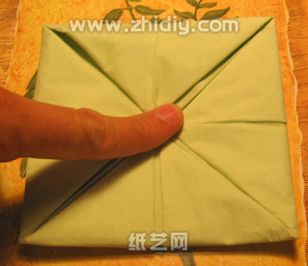 餐巾纸制作纸艺睡莲威廉希尔中国官网
制作过程中的第五步