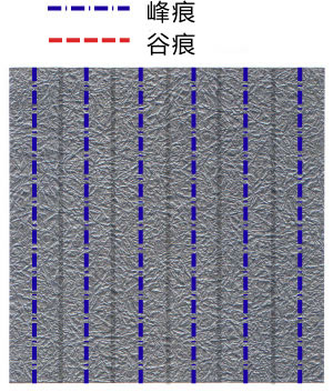 由于这个折纸蝴蝶标志的具体折痕都比较的简单