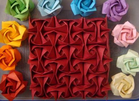 连体折纸玫瑰花的折纸图解威廉希尔中国官网
手把手教你制作精美的连体折纸玫瑰花