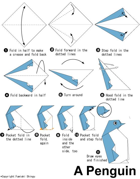 威廉希尔公司官网
折纸企鹅的基本折法展示出折纸企鹅是如何制作的