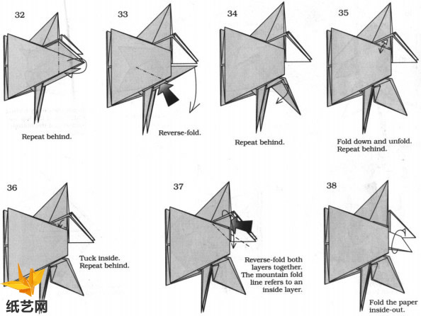 精美的折纸鱼制作威廉希尔中国官网
手把手教你制作折纸神仙鱼