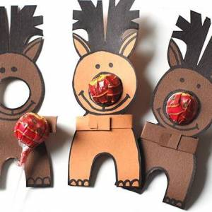 可爱的小麋鹿棒棒糖礼物制作威廉希尔中国官网
