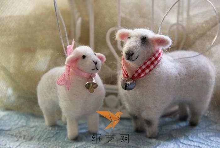 新年礼物羊毛毡小绵羊制作威廉希尔中国官网
