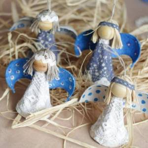 圣诞节装饰小天使圣诞树挂饰制作威廉希尔中国官网
