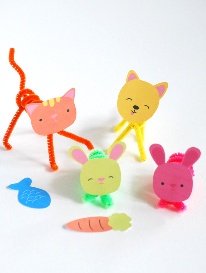 扭扭棒，可爱小动物威廉希尔中国官网
来了！小猫、小兔子、小鸟！