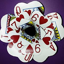 威廉希尔公司官网
制作创意扑克心形花朵发卡胸花纸花的制作威廉希尔中国官网
图解