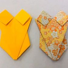 简单夏日儿童折纸连体泳衣的折纸视频威廉希尔中国官网
