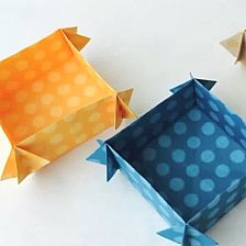 可爱折纸小收纳盒的折纸盒子制作威廉希尔中国官网
