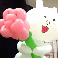 气球造型魔术气球玫瑰花的制作