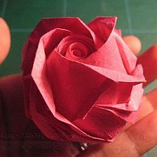 纸玫瑰的折法手把手教你学习GG玫瑰的折法图解与手工教程