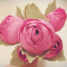 纸玫瑰花的折法大全图解之皱纹纸糖果玫瑰花的折法图解教程