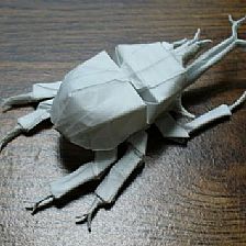 折纸昆虫图解大全之武士头盔甲虫的折纸威廉希尔中国官网
