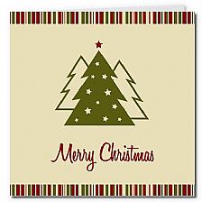 圣诞贺卡之经典圣诞树与糖果花边可打印自制威廉希尔公司官网
贺卡模版下载