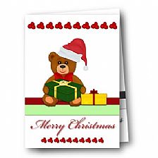 可爱泰迪熊送圣诞礼物 精致可打印圣诞贺卡威廉希尔公司官网
制作大全模版分享