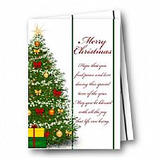 【圣诞贺卡威廉希尔公司官网
制作大全】仿真圣诞树装饰的可打印贺卡模版