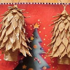 卷纸筒废物利用手工DIY制作精美圣诞树【变废为宝纸艺手工制作大全】