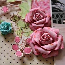 玫瑰花的折法教你贺卡和纸艺花上的装饰玫瑰花制作方法