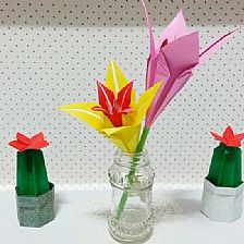 儿童节威廉希尔公司官网
折纸百合花的折纸花制作威廉希尔中国官网
