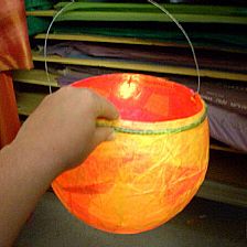 简单气球手工灯笼制作方法图解教程