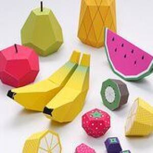 看着很可口的3D立体水果---放在果盘里的装饰品