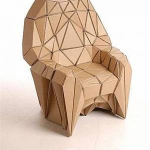 环保手工立体纸艺椅子